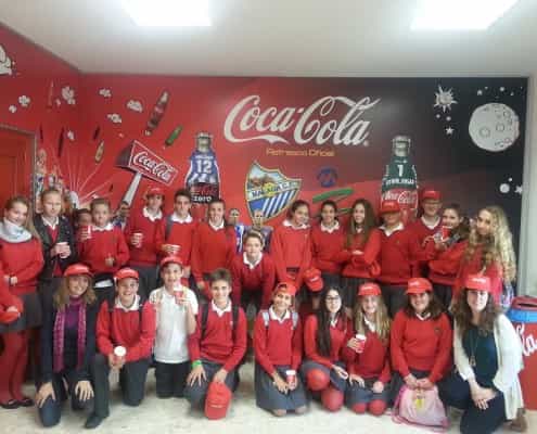 Colegio Alborán visita la fábrica de CocaCola