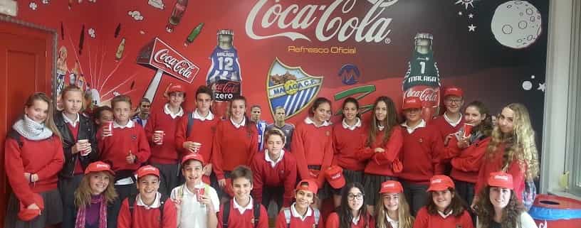 Colegio Alborán visita la fábrica de CocaCola